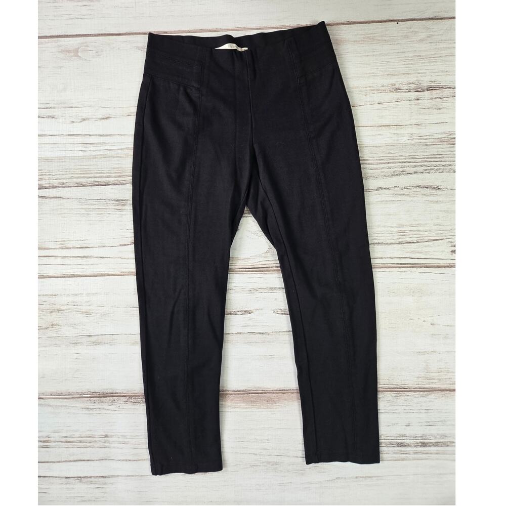Have Pull On Black Ponte Skinny Capri Pants Sz S